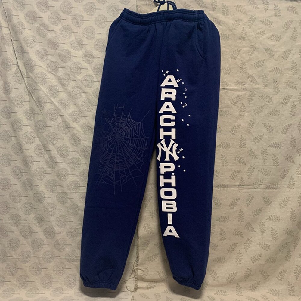 Sp5der Blue High Quality Printed Trousers